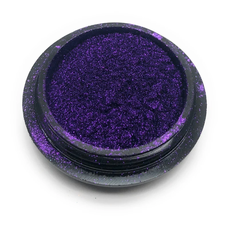 NOCTÍS Dark purple chrome nail powder