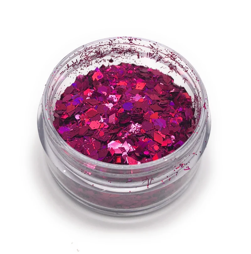 NOCTÍS Pink / Purple glitter, nail art