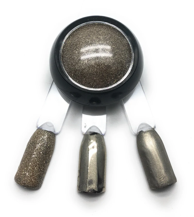NOCTÍS Silver metallic chrome nail powder