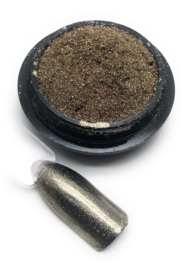 NOCTÍS Silver metallic chrome nail powder