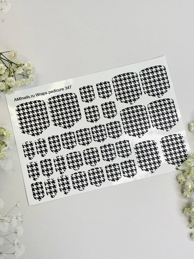 Nagelfolie 347 Nail Wraps für Pediküre AMINAILS