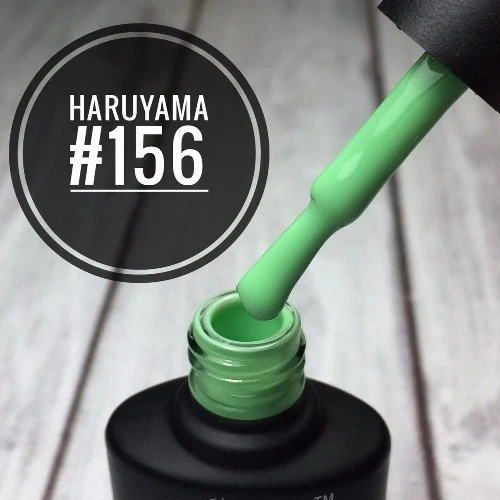 Haruyama Green gel nail polish 156