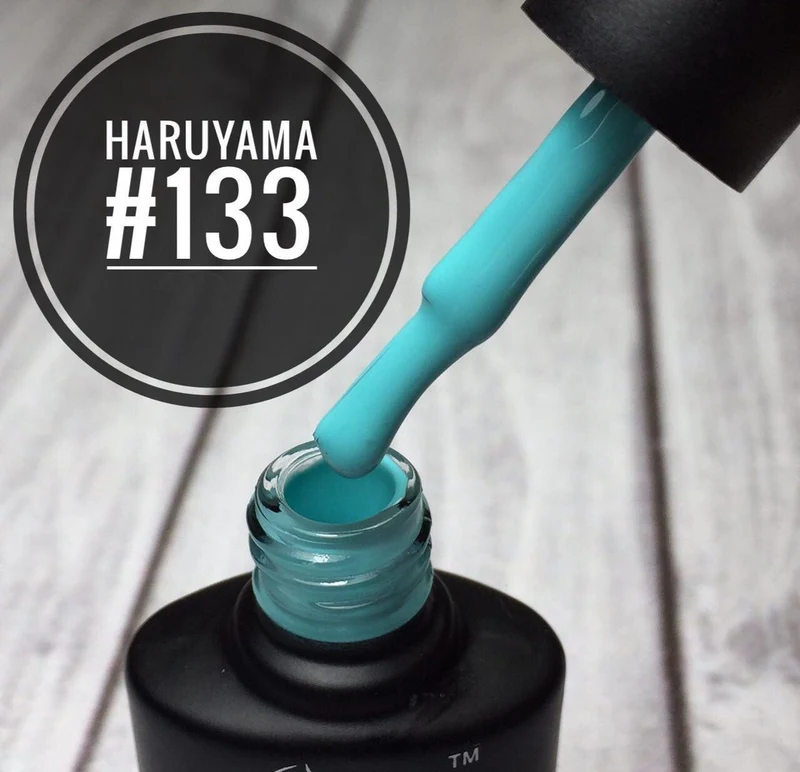Haruyama Turquoise Blue gel nail polish 133