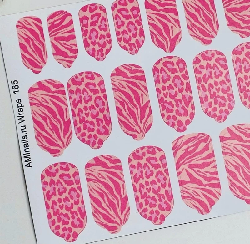 Nagelfolie 165 Nail Wraps für Maniküre AMINAILS