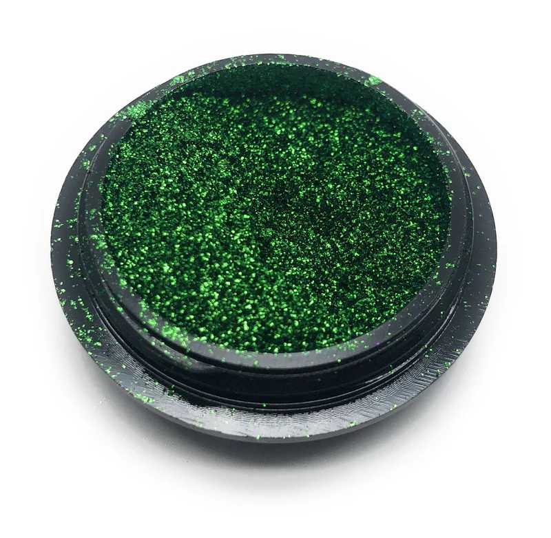 NOCTÍS Green metallic chrome nail powder