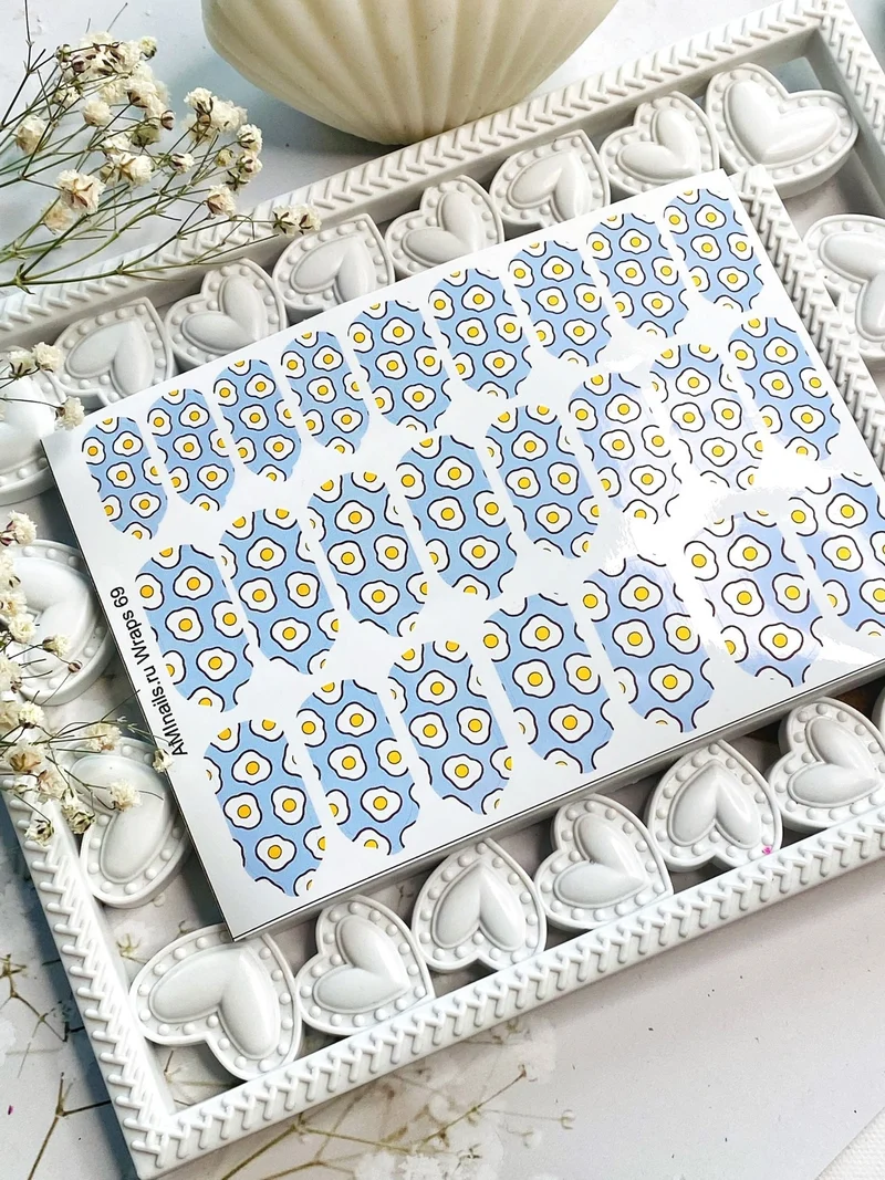 Nagelfolie 69 Nail Wraps für Maniküre AMINAILS