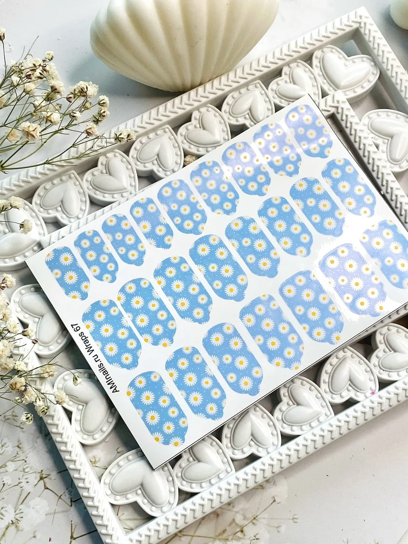 Nagelfolie 67 Nail Wraps für Maniküre AMINAILS