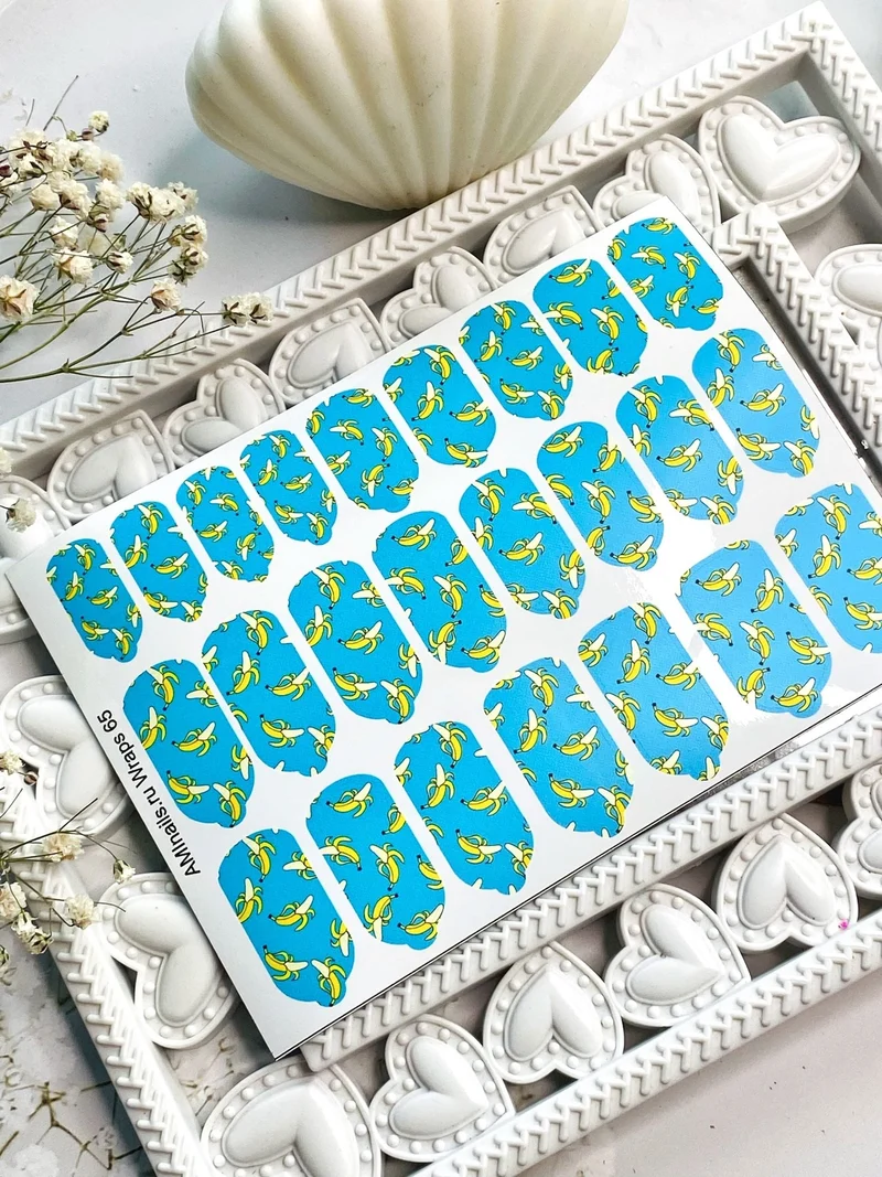 Nagelfolie 65 Nail Wraps für Maniküre AMINAILS