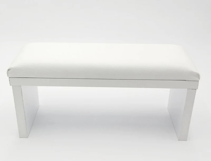 Handauflage mit Lederkissen eckig (weiß)