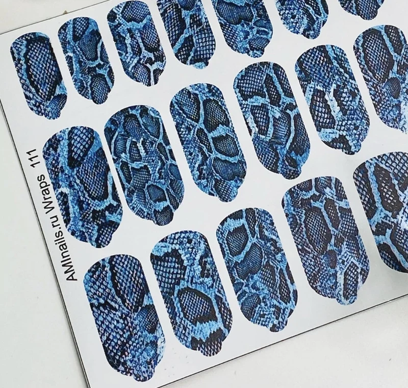 Nagelfolie 111 Nail Wraps für Maniküre AMINAILS