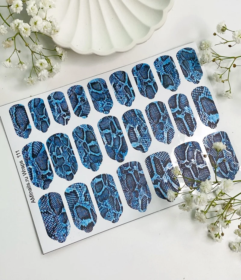 Nagelfolie 111 Nail Wraps für Maniküre AMINAILS