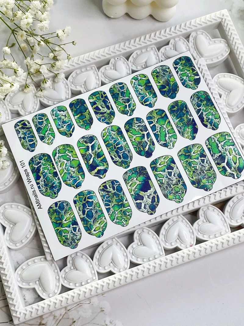 Nagelfolie 101 Nail Wraps für Maniküre AMINAILS