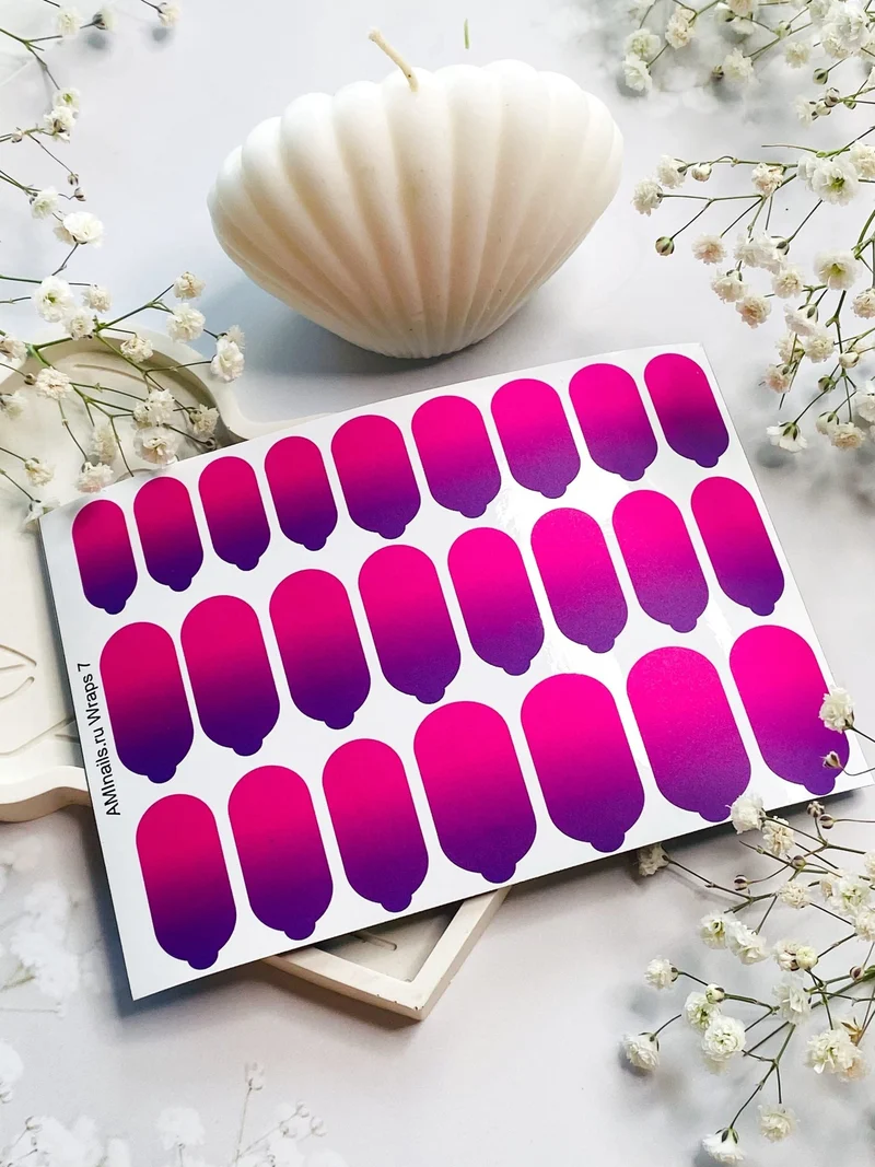 Nagelfolie 07 Nail Wraps für Maniküre AMINAILS