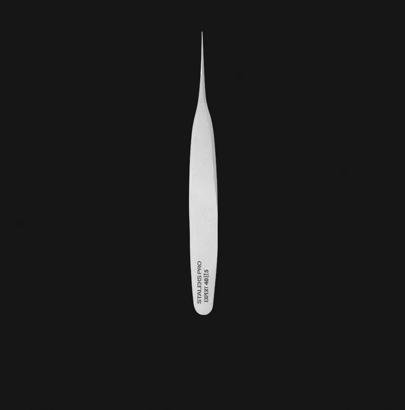 Wimpernpinzette TE-40/5 (110 mm) STALEKS EXPERT (Auslaufmodel)