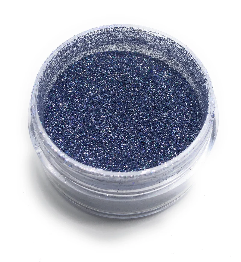 NOCTÍS Blue holographic metallic chrome nail powder
