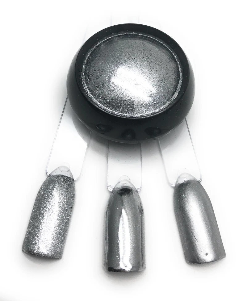 NOCTÍS Silver metallic chrome nail powder