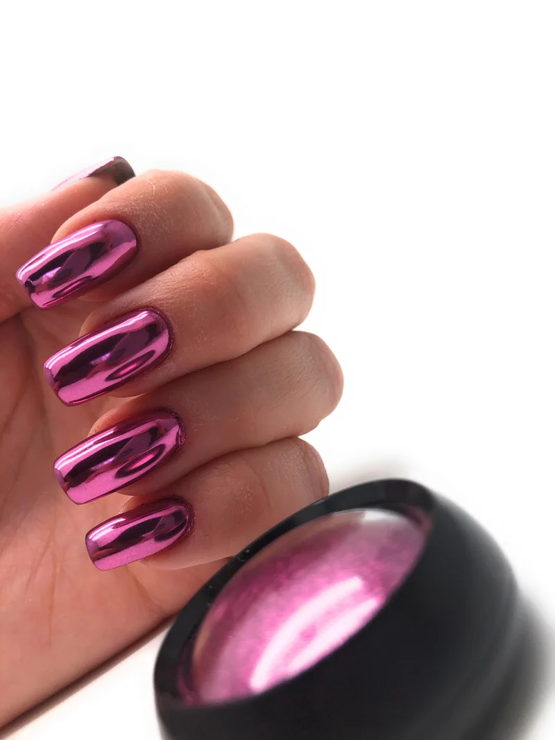 NOCTÍS Red / Raspberry chrome nail powder