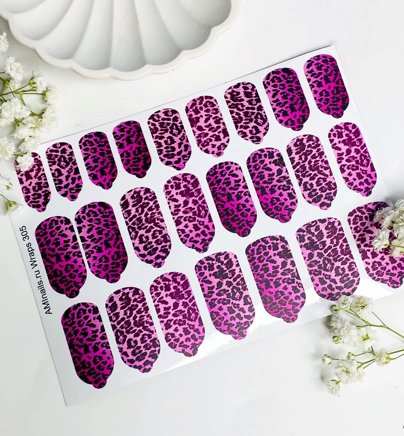 Nagelfolie 305 Nail Wraps für Maniküre AMINAILS