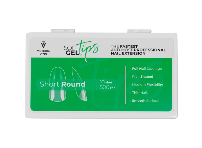 SET SHORT ROUND - set SOFT GEL TIPS VICTORIA VYNN