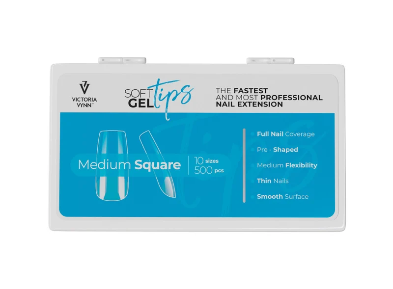 SET MEDIUM SQUARE - Set SOFT GEL TIPS VICTORIA VYNN