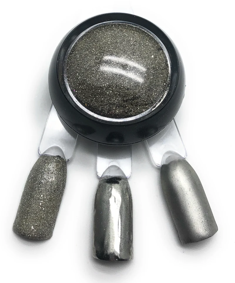 NOCTÍS Silver metallic chrome nail powder