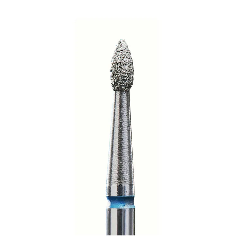 STALEKS PRO Flame drop, Diamond e-file nail drill bits 1.8mm – medium grit, manicure nail tools, Russian manicure nail drill bits, cuticle cutter bits FA60B018/4