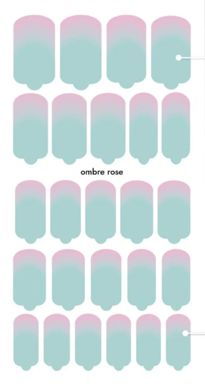 Nagelfolie Ombre rose - Nail Wraps by Provocative Nails