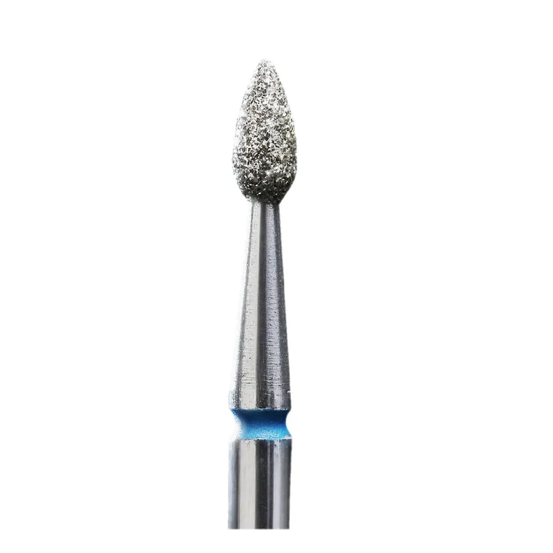 STALEKS PRO Flame drop, Diamond e-file nail drill bits 2.3mm – medium grit, manicure nail tools, Russian manicure nail drill bits, cuticle cutter FA40B023/5