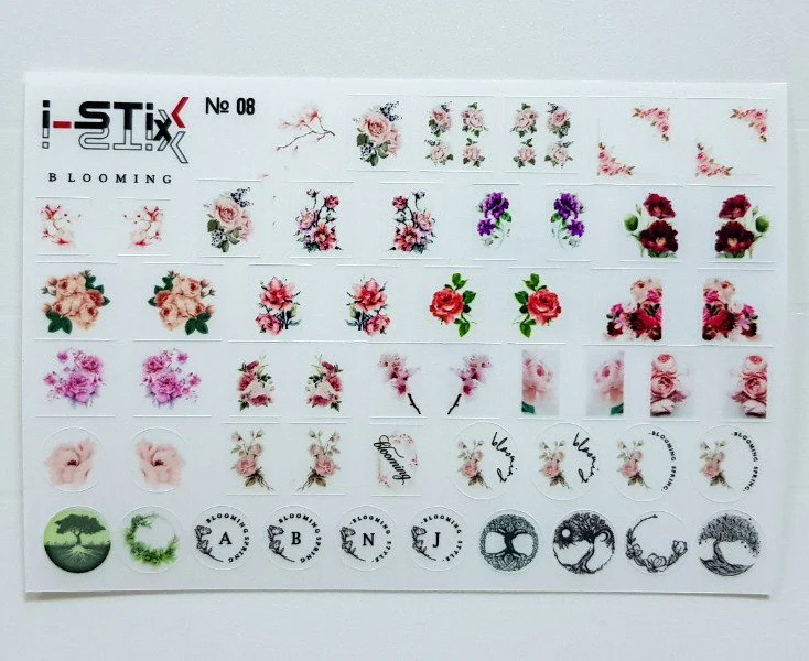 selbstklebende Slider Sticker (Blumen) Nr. 08 von i-Stix