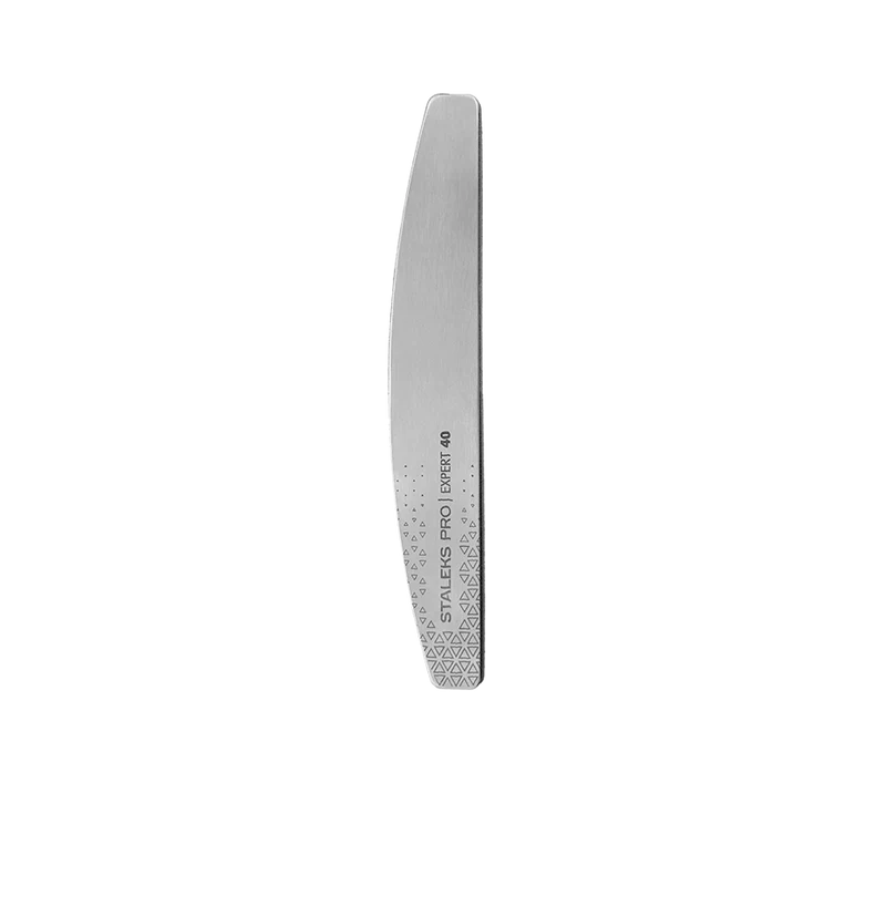 STALEKS PRO Reusable metal base nail file, Cresent, manicure file MBE-40