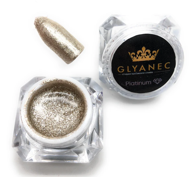 Glyanec metallic gold nail gel