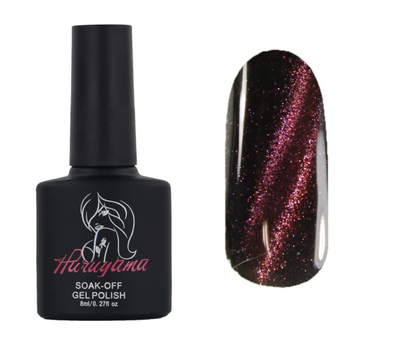 Haruyama Purple cat eye gel nail polish MX001