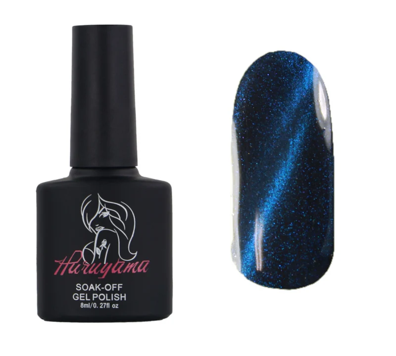 Haruyama Blue cat eye gel nail polish MA004