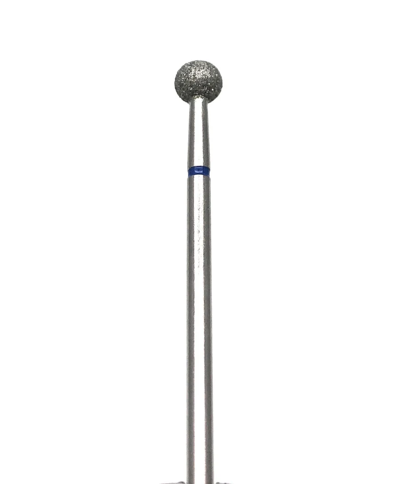 Diamond e-file nail drill bits 5mm - extra large ball, medium grit, Russian manicure nail drill bits, non painful cuticle cutter
