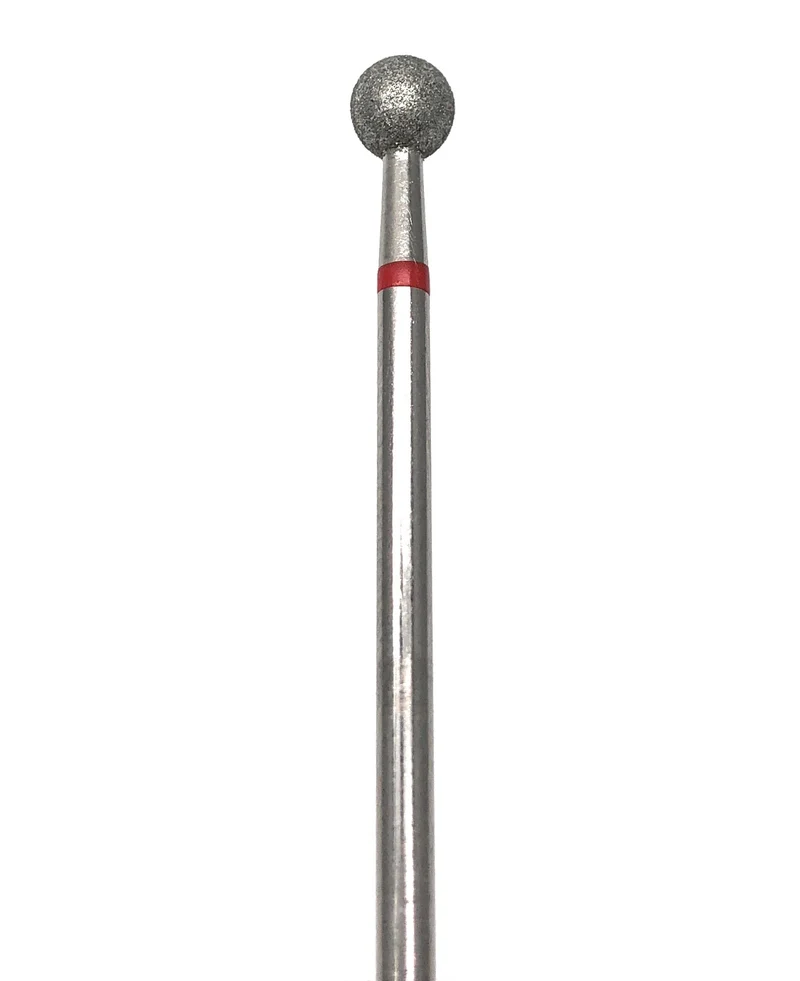 Diamond e-file nail drill bits 5mm - extra large ball, soft grit, Russian manicure nail drill bits, non painful cuticle cutter