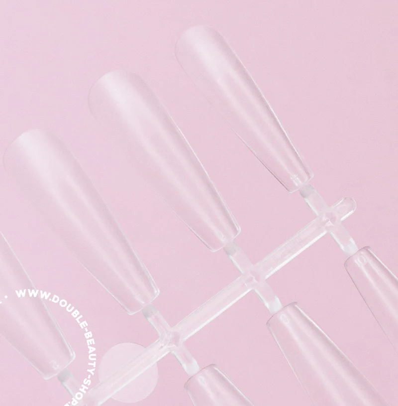 Coffin - Soft gel Form (Tips) 240stk Double Beauty
