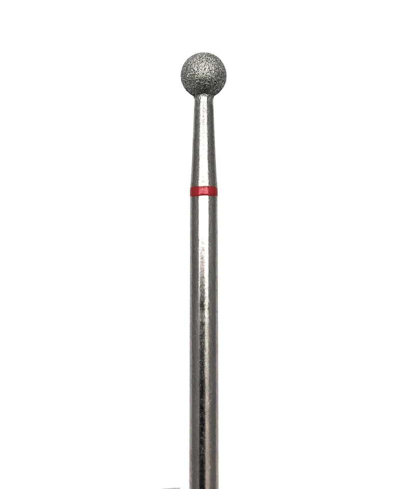 Diamond e-file nail drill bits 4mm - extra large ball, soft grit, Russian manicure nail drill bits non painful cuticle cutter