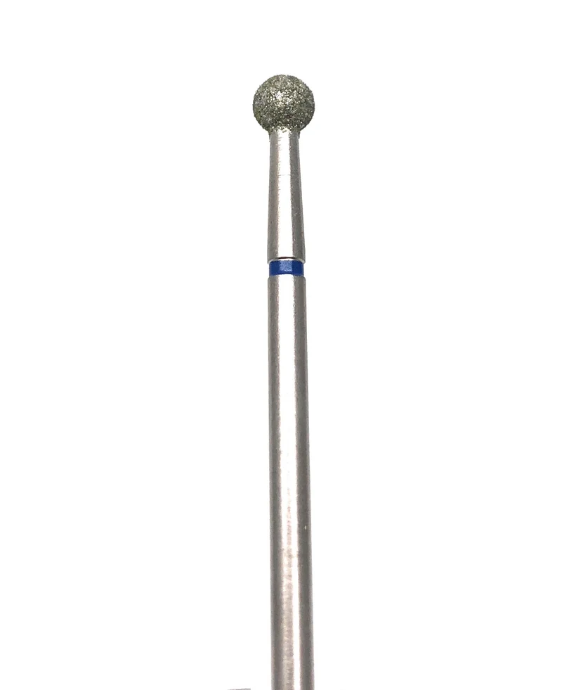 Diamond e-file nail drill bits 4mm - extra large ball, medium grit, Russian manicure nail drill bits, non painful cuticle cutter