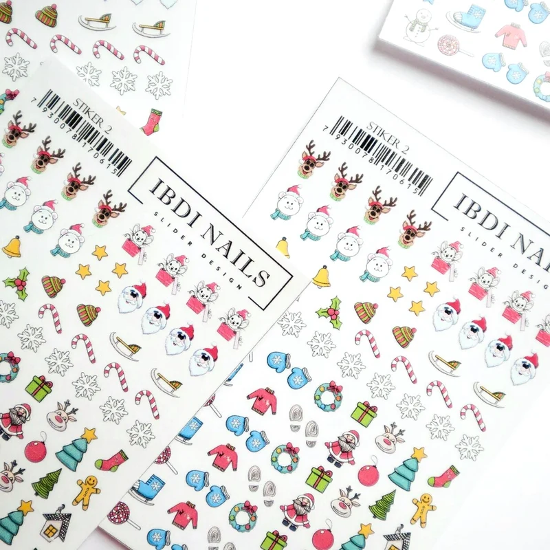 IBDI Winter snowflake nail Stickers #Stiker 2
