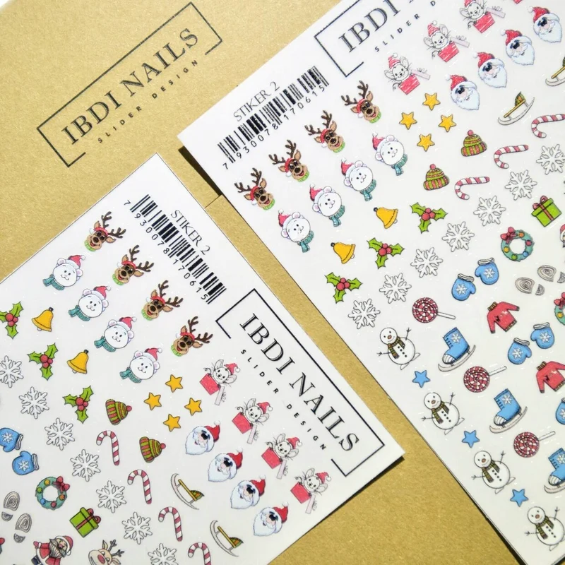 IBDI Winter snowflake nail Stickers #Stiker 2