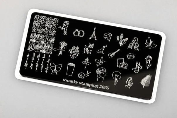 Stamping Platte Schablone Nr. 035 von Swanky
