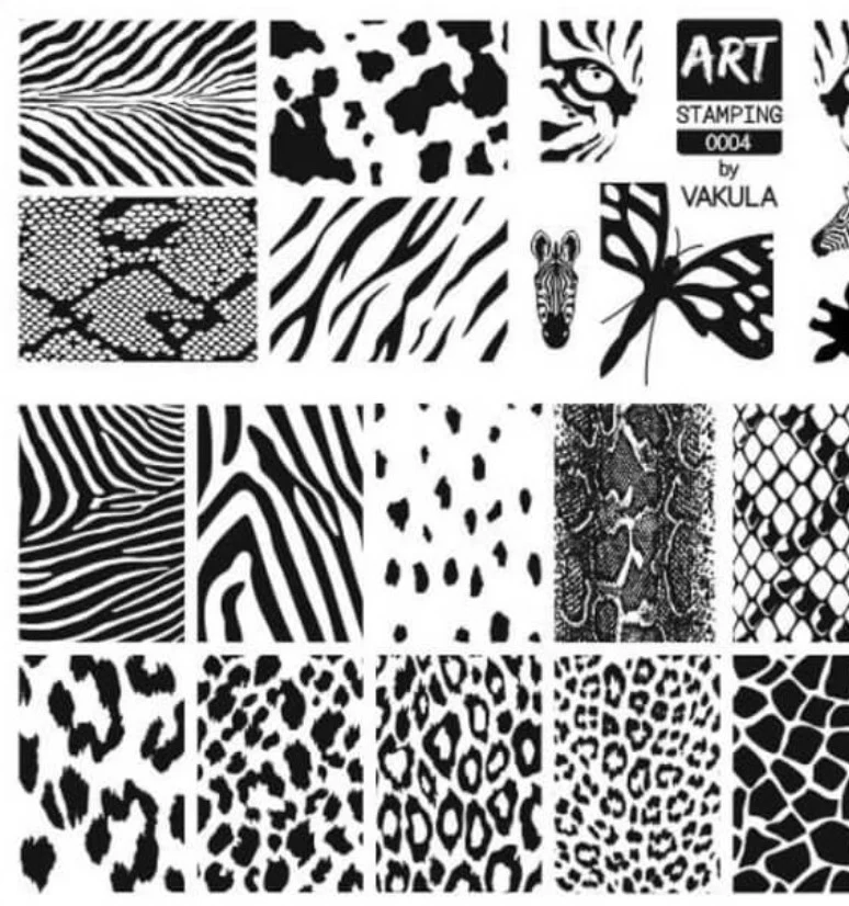 0004 by Vakula Matte stamping schablone + design blatt ART STAMPING