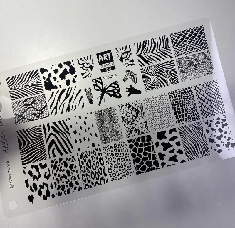 0004 by Vakula Matte stamping schablone + design blatt ART STAMPING