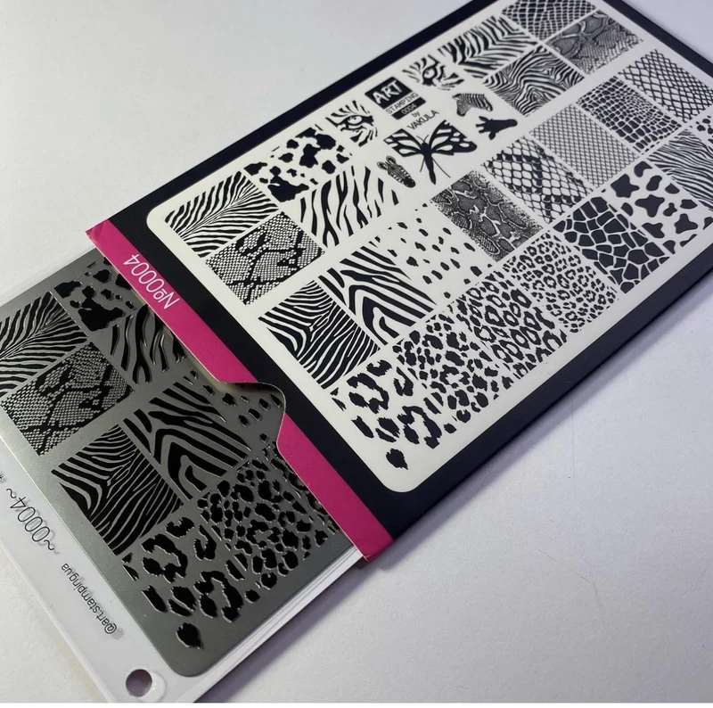 0004 by Vakula Matte stamping schablone + design blatt ART STAMPING