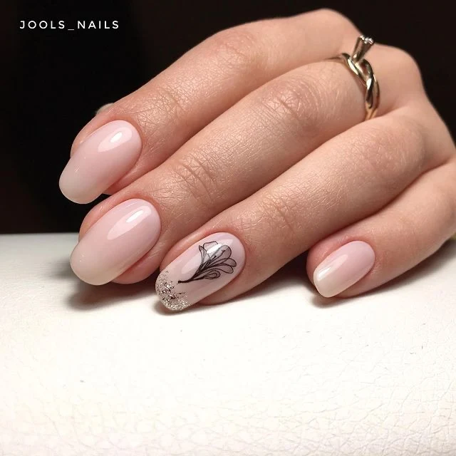 Haruyama Milky - Nude sheer skin gel nail polish BF018