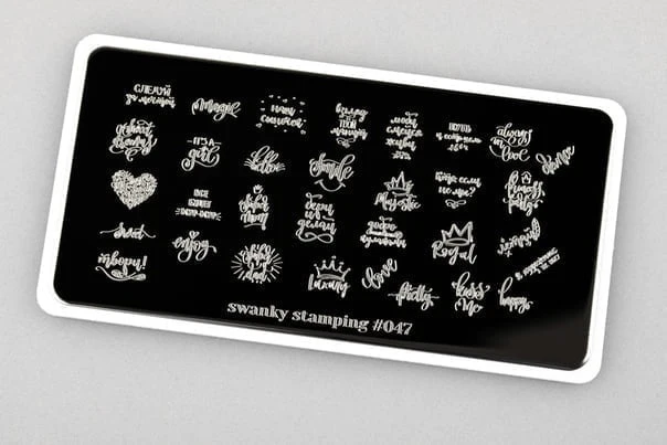 Stamping Platte Schablone Nr. 047 von Swanky