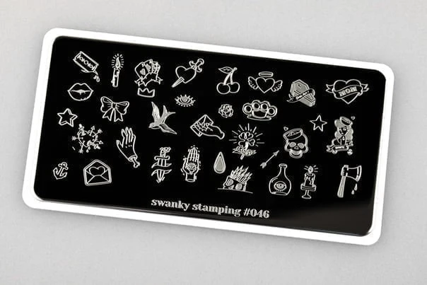 Stamping Platte Schablone Nr. 046 von Swanky