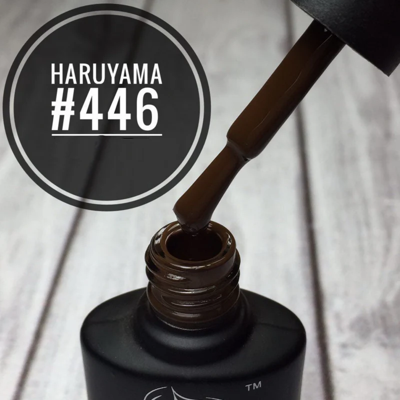 Haruyama chocolate Brown gel nail polish 446