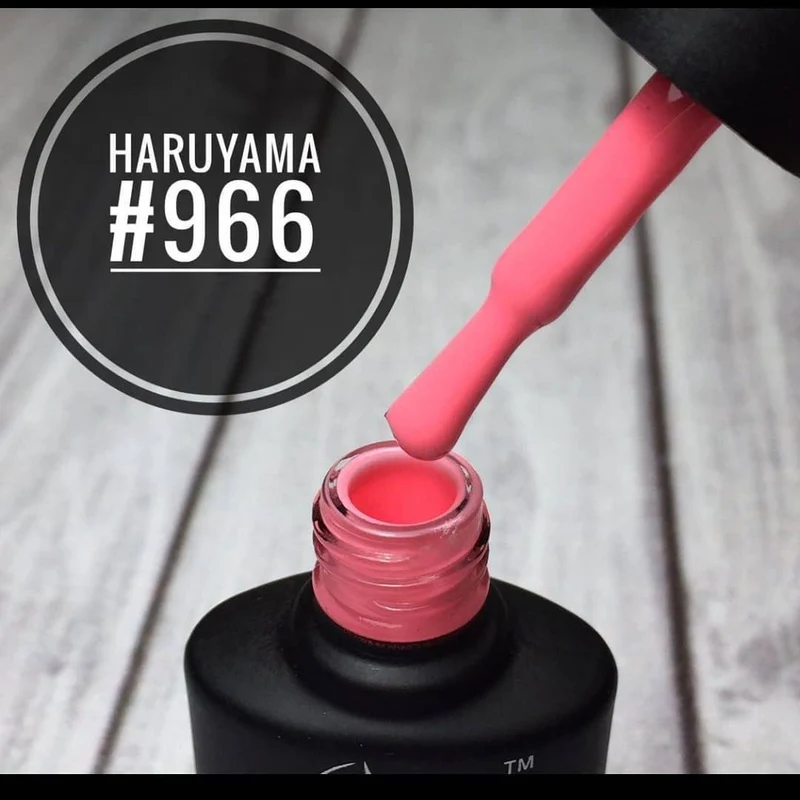 Haruyama Pink gel nail polish 966