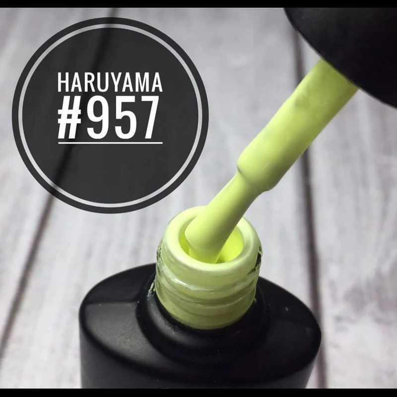 Haruyama Yellow gel nail polish 957